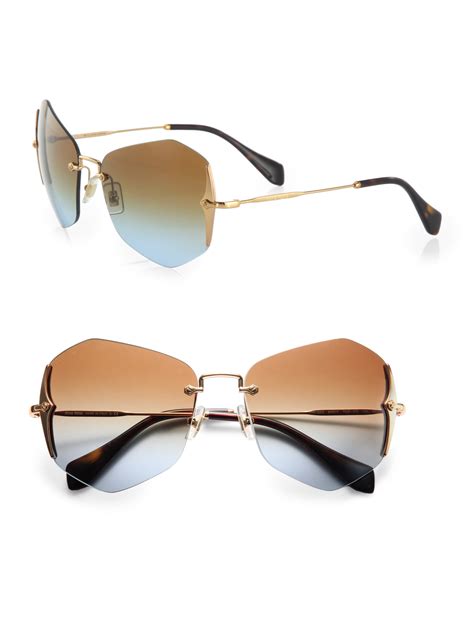 miu miu irregular shield sunglasses|miu sunglasses for men.